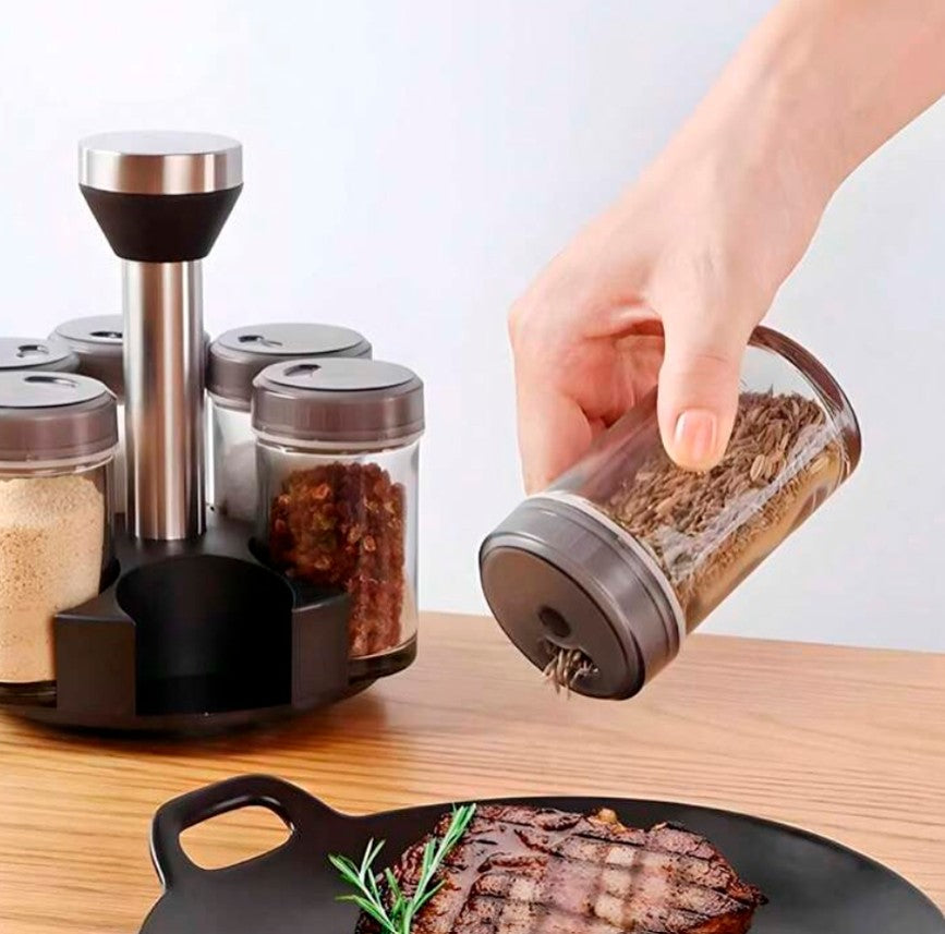 NUEVO CONDIMENTERO DE 7 PIEZAS