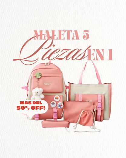 NUEVA MALETA 5 PIEZAS EN 1